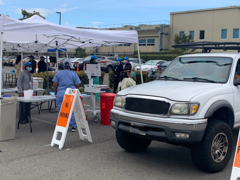 First AHS Ambulatory COVID19 Testing Site Opens at San Leandro
