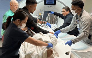 Providers at the Wilma Chan Highland Hospital Campus treat a stroke patient. The facility was recently certified as a stroke center by the Joint Commission.