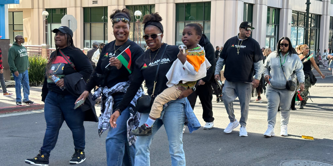 Families enjoying BlackJoy Parade