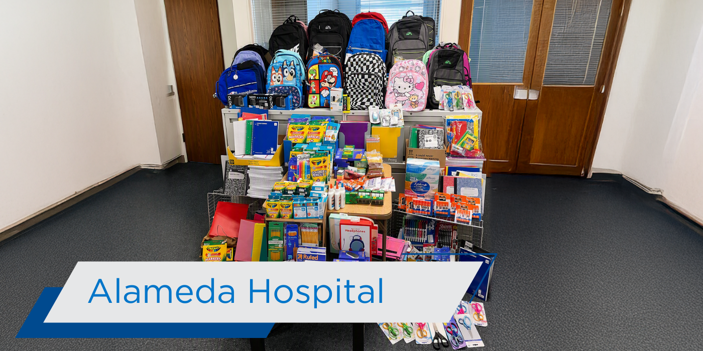 AHS Building Healthier Communities 2026 Alameda Hospital Backpack Drive