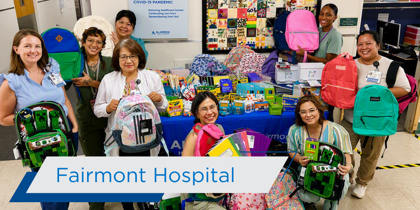 AHS Building Healthier Communities 2026 Fairmont Hospital Backpack Drive