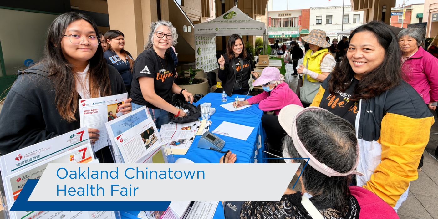 AHS Building Healthier Communities 2026 Oakland Chinatown Health Fair